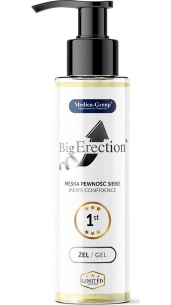 Συσκευασία του τζελ BigErection Gel 150 ml της Medica Group
