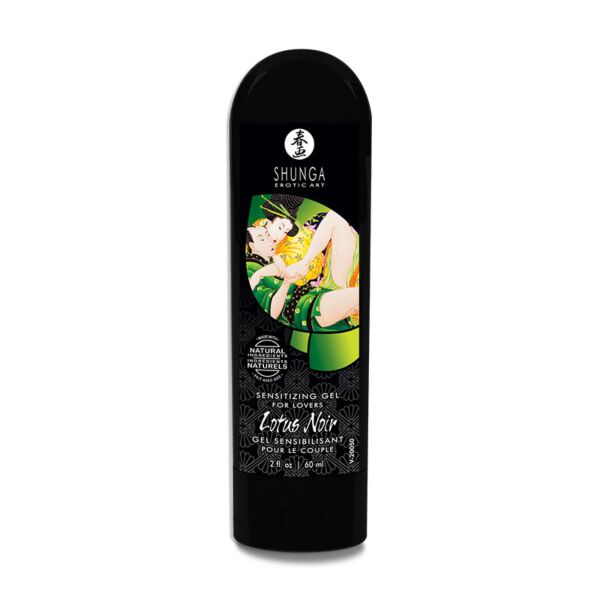 Συσκευασία 60 ml του διεγερτικού τζελ Shunga Lotus Noir