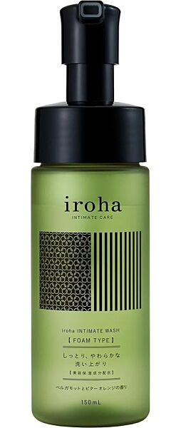 Αφρώδες σαπούνι ευαίσθητης περιοχής Iroha Intimate Care Wash, συσκευασία 150 ml με αντλία δοσομέτρησης