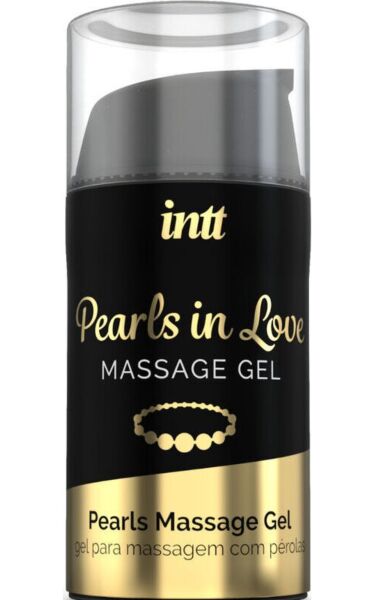 Σετ μασάζ INTT Pearls In Love, με το τζελ σιλικόνης και το κολιέ με λευκές πέρλες
