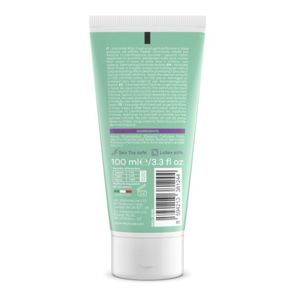 Λιπαντικό gel με δροσιστικό αποτέλεσμα Intymate Wish Fresh, συσκευασία 100 ml