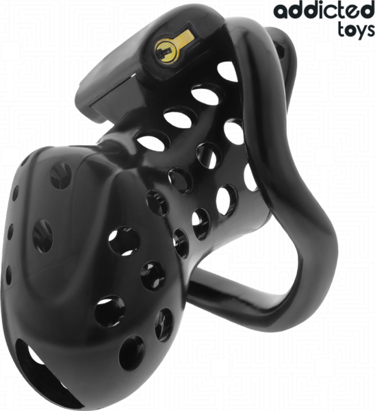 Κλουβί αγνότητας Addicted Toys Locked 10,5 cm με τα τέσσερα δαχτυλίδια, το λουκέτο και τα κλειδιά