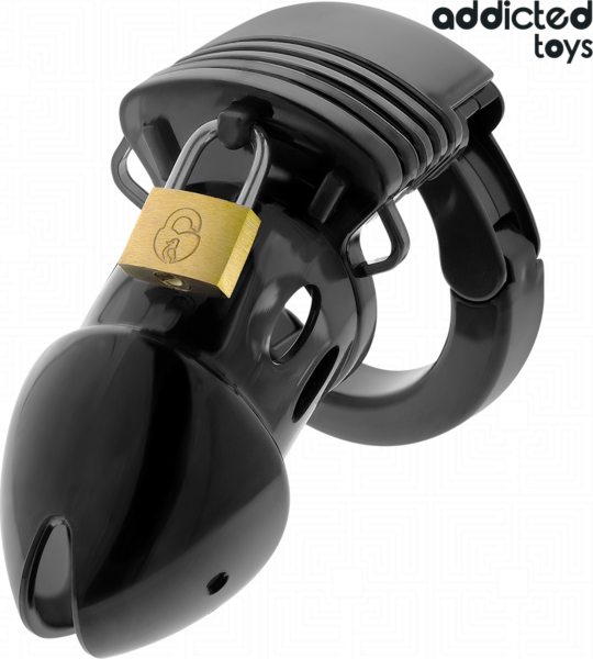 Κλουβί αγνότητας Addicted Toys Locked 7,5 cm με το δαχτυλίδι βάσης, το λουκέτο και τα κλειδιά