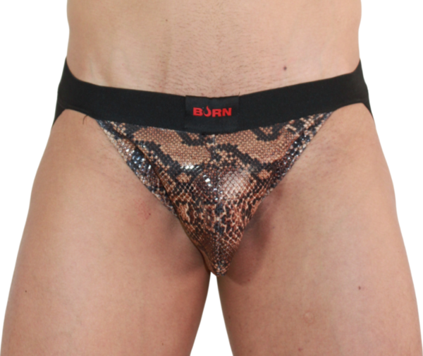 Jockstrap Burn 002 με διαφάνειες και γυαλιστερές λεπτομέρειες
