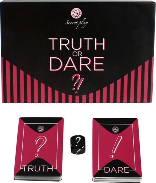 Παιχνίδι με κάρτες Secret Play Truth or Dare FR/PT μαζί με το ζάρι του