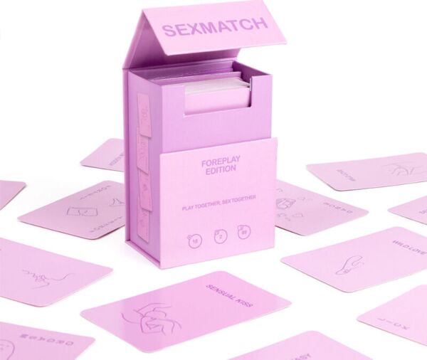 Παιχνίδι με κάρτες για ζευγάρια Sexmatch Foreplay Edition της Secret Play, με το κουτί του