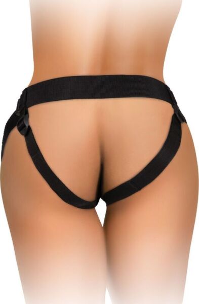 Ζώνη strap-on King Cock Body Dock με νάιλον ιμάντες και πλάκα στερέωσης