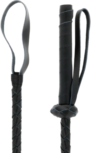 Μαστίγιο Darkness 60 cm της Darkness Bondage, με τη λαβή και το άκρο του