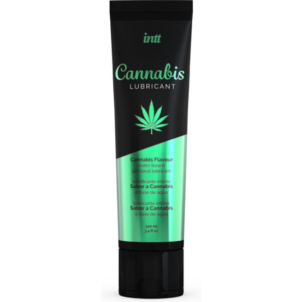 Σωληνάριο 100 ml του λιπαντικού με βάση το νερό INTT Cannabis Lubricant