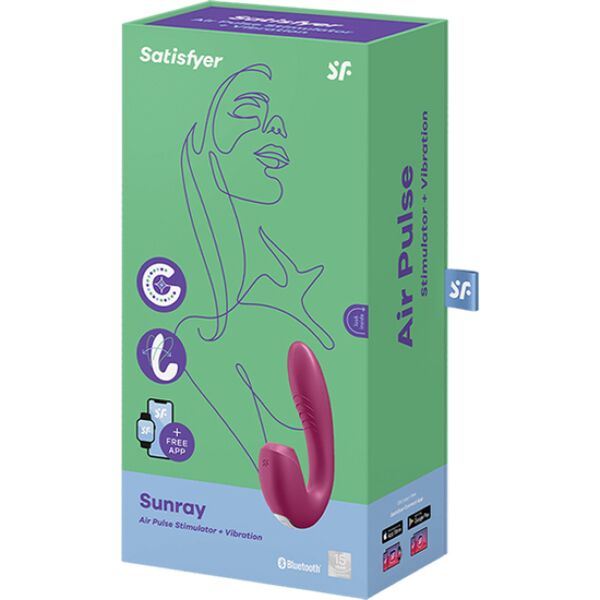 Δονητής rabbit Satisfyer Sunray με διεγέρτη κλειτορίδας με κύματα πίεσης