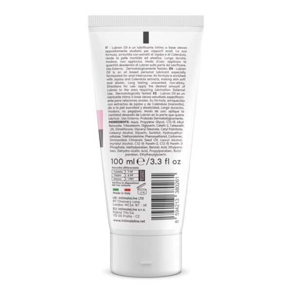 Δοχείο πρωκτικού λιπαντικού IntimateLine Lubran 100 ml