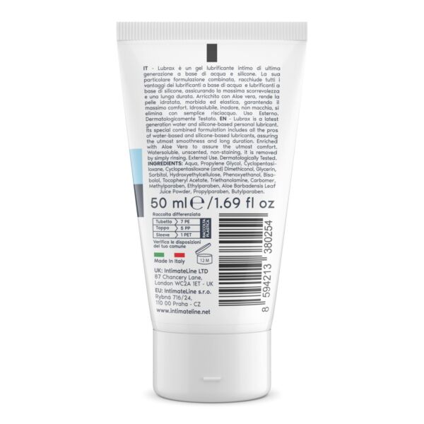 Φιάλη υβριδικού πρωκτικού λιπαντικού IntimateLine Lubrax 50 ml