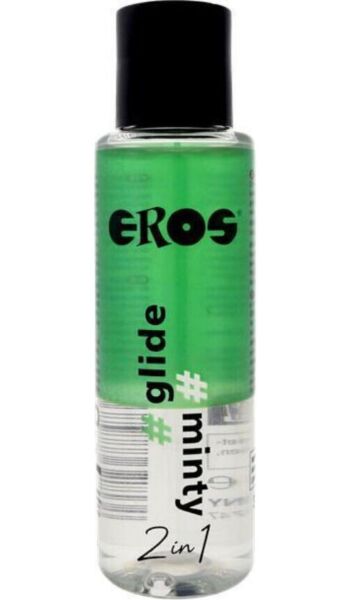Φιάλη 100 ml του λιπαντικού EROS 2 σε 1 Glide Minty