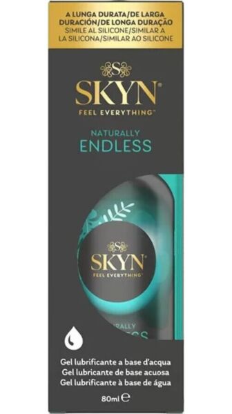 Φιάλη 80 ml του λιπαντικού SKYN Naturally Endless με αντλία δοσομέτρησης