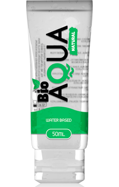 Διάφανη φιάλη λιπαντικού Bioaqua με βάση το νερό