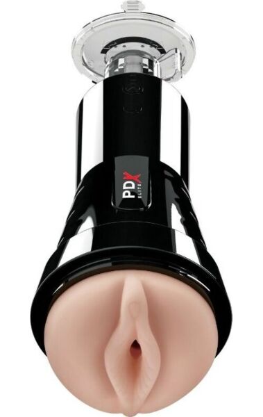 Αυνανιστήρι PDX Elite Cock Compressor της Pipedream, με το κέλυφος και τη βεντούζα