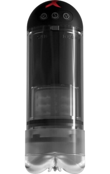 Αυνανιστήρι PDX Elite Extender Pro της Pipedream, με διαφανή σωλήνα και μοτέρ