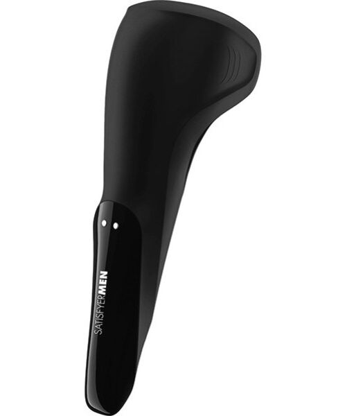 Αυνανιστήρι Satisfyer Men Wand σε μαύρο χρώμα, με τα εύκαμπτα πτερύγια σιλικόνης