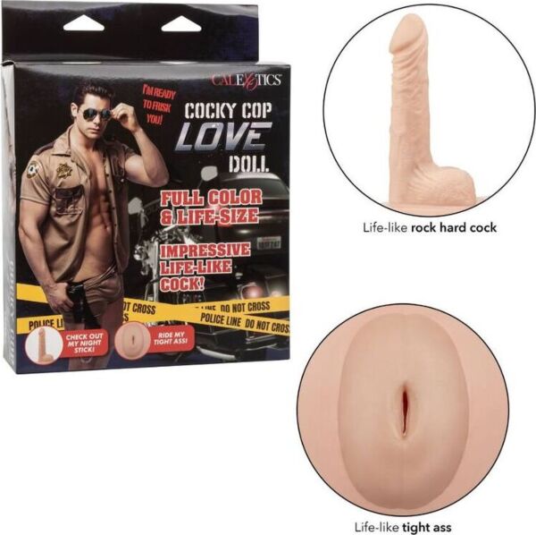 Φουσκωτή κούκλα CalExotics Cocky Cop Love Doll, ολόσωμη