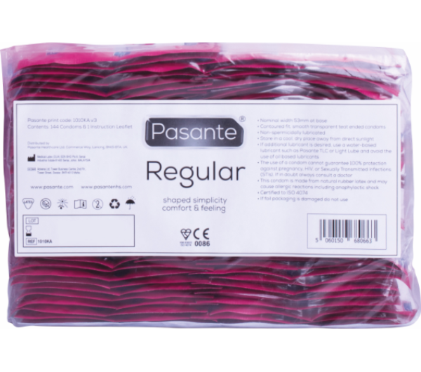 Κουτί με 144 προφυλακτικά Pasante Regular