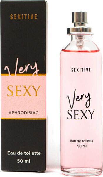 Γυάλινο μπουκάλι του αρώματος Sexitive Very Sexy 50 ml με ψεκαστήρα