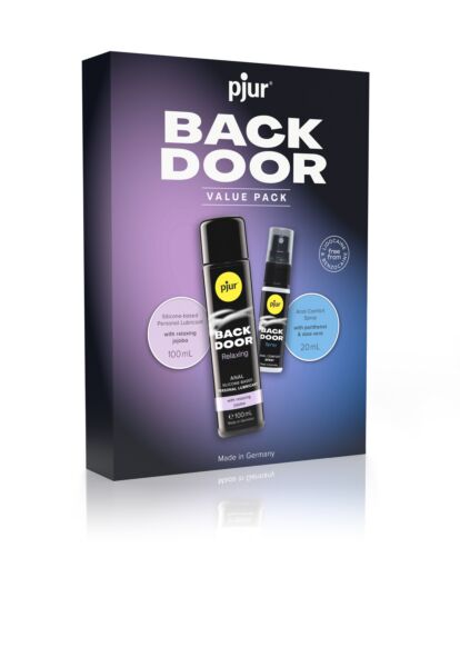 Pjur Back Door Value Pack, με το λιπαντικό Back Door Relaxing και το Back Door Spray