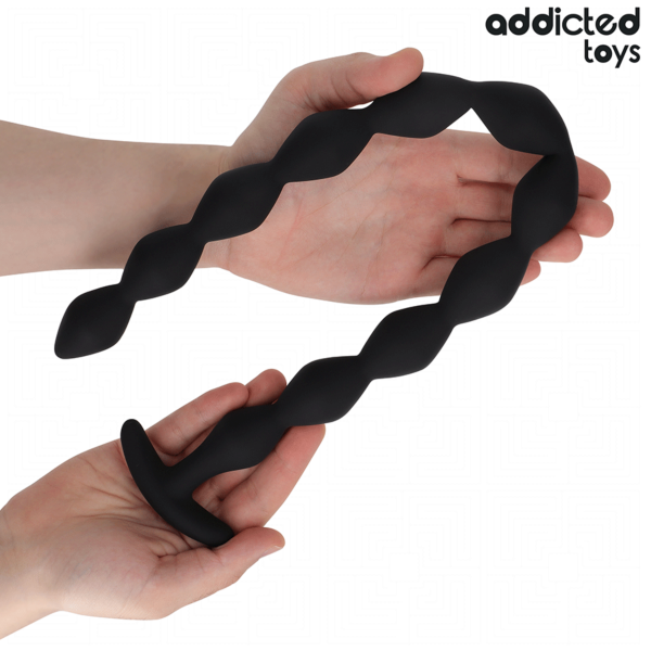 Πρωκτική σφήνα με μπάλες Addicted Toys Extra Largo, 55 εκ., με τη βάση της