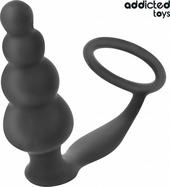 Πρωκτική σφήνα Addicted Toys Μοντέλο 5 με το δαχτυλίδι για τους όρχεις