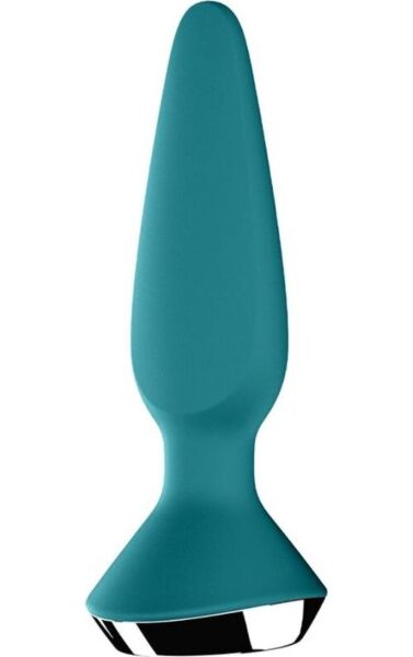 Δονούμενη πρωκτική σφήνα Satisfyer Plug-ilicious 1, με κωνικό σχήμα και φαρδιά βάση