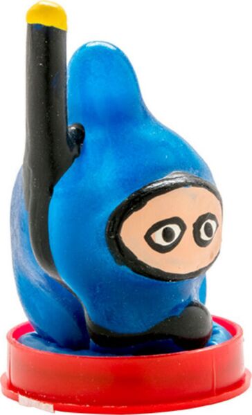Αστείο προφυλακτικό Condomerie Diver, ζωγραφισμένο στο χέρι