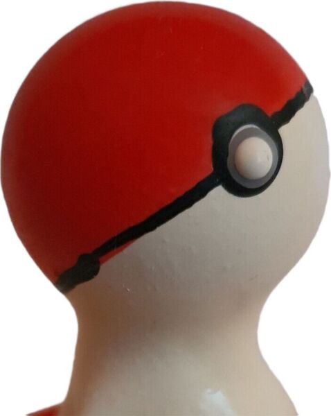 Αστείο προφυλακτικό Condomerie Pokeball Red-White, ζωγραφισμένο στο χέρι με κόκκινο και λευκό