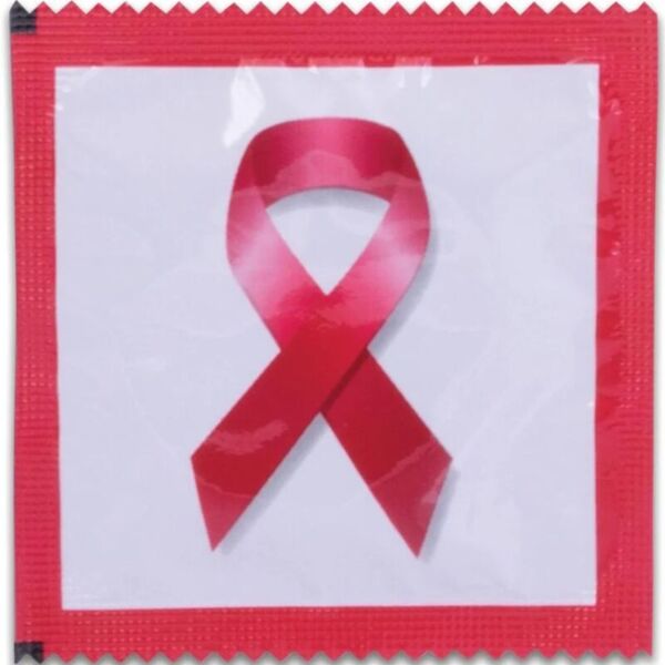 Προφυλακτικά Pasante Red Ribbon, 144 τεμάχια, σε φύλλα με σχέδια Red Ribbon