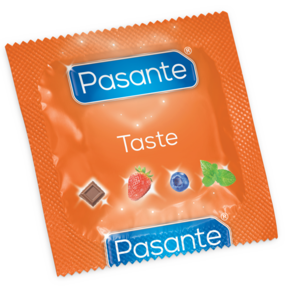 Κουτί με 144 προφυλακτικά με γεύση Pasante Taste