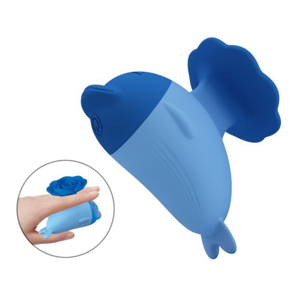 Mini δονητής Pretty Love Dolphin σε μπλε χρώμα