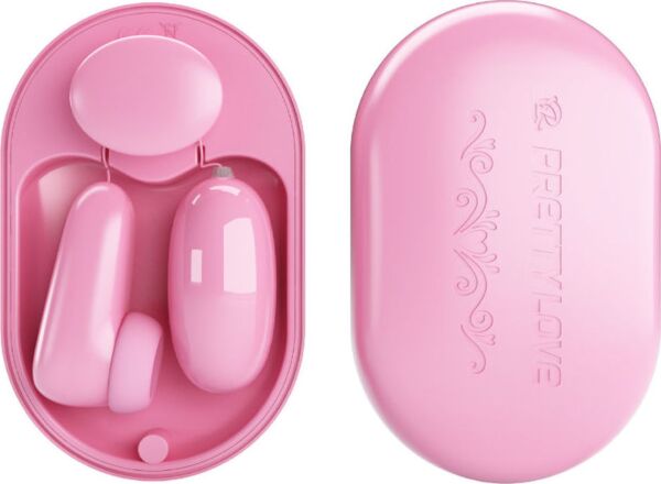 Δονητής σφαίρα Pretty Love Magic Box με τον διεγέρτη παλμών και το ενσύρματο χειριστήριο