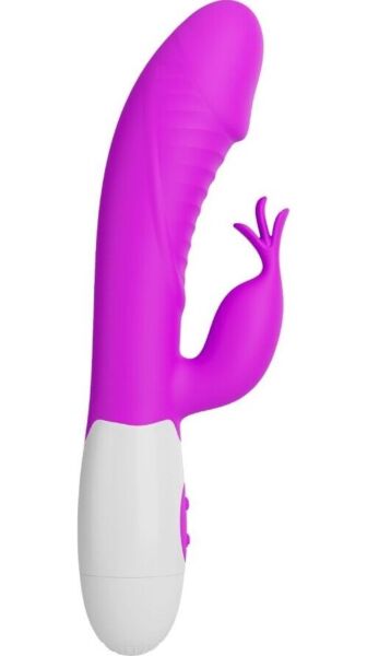 Δονητής rabbit Pretty Love Rasmussen με εισαγόμενο τμήμα και βραχίονα για την κλειτορίδα