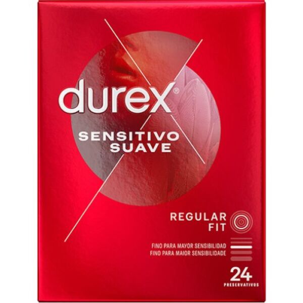Συσκευασία προφυλακτικών Durex Sensitivo Suave με 24 τεμάχια