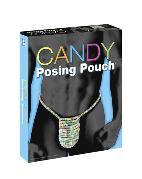 Βρώσιμο ανδρικό στρινγκ Spencer & Fleetwood Candy Posing Pouch, από πολύχρωμες χάντρες καραμέλας