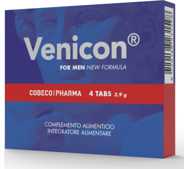 Κουτί του συμπληρώματος διατροφής Cobeco Pharma Venicon For Men