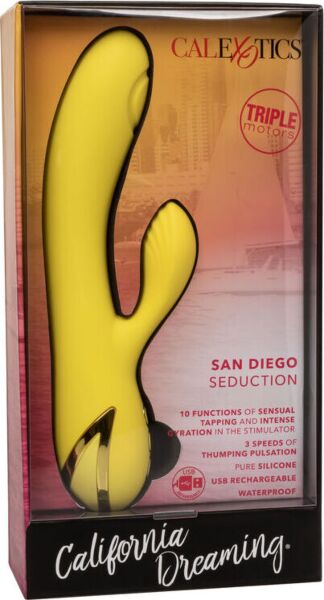 Δονητής σημείου G California Dreaming San Diego Seduction της CalExotics με διεγέρτη κλειτορίδας