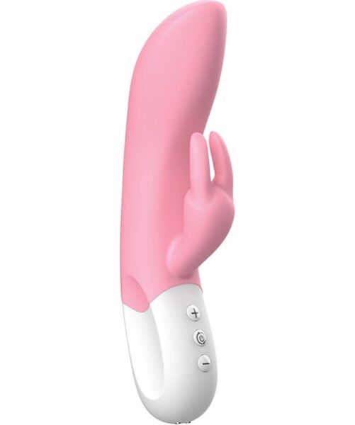 Δονητής rabbit Liebe Mighty Rabbit, με καμπυλωτό στέλεχος και διεγέρτη σε σχήμα κουνελιού
