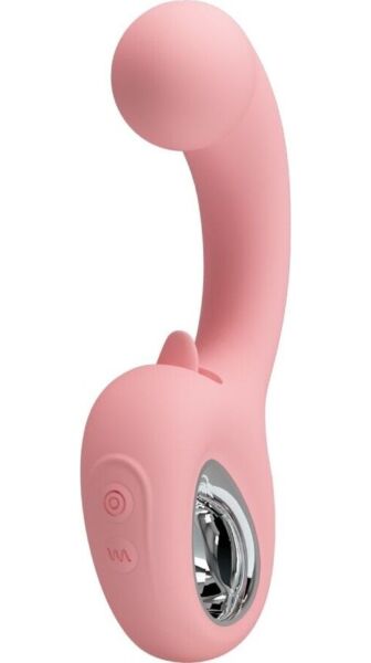 Δονητής διπλής διέγερσης Pretty Love Erynnyes BI-300104, με τον άξονα και τη μικρή γλώσσα για την κλειτορίδα