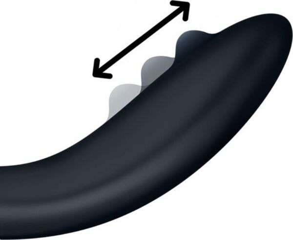 Δονητής σημείου G Satisfyer Rrrolling Explosion σε μαύρο χρώμα, με τη μπάλα στην κεφαλή