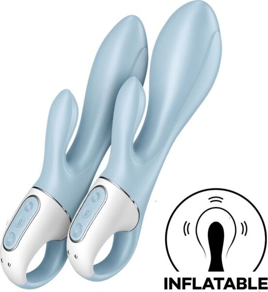 Δονητής rabbit Satisfyer Air Pump Bunny 1 σε γαλάζιο χρώμα