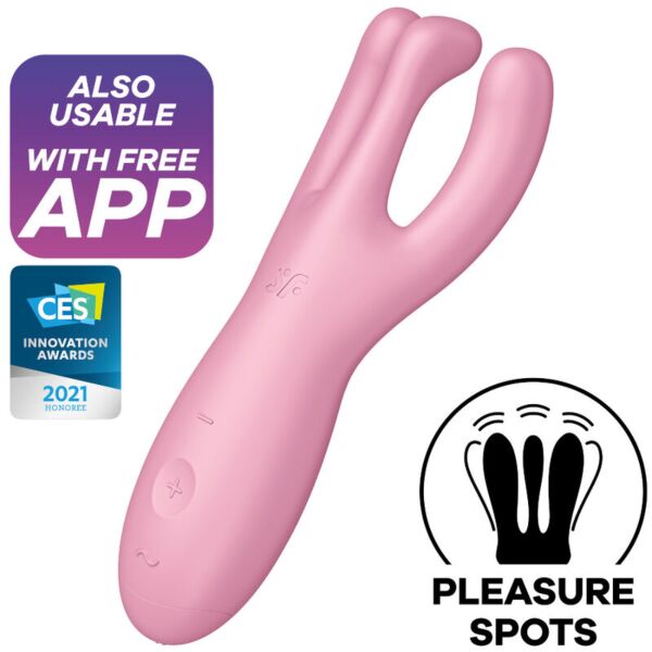 Δονητής Satisfyer Threesome 4 με τα τρία εύκαμπτα μπράτσα του