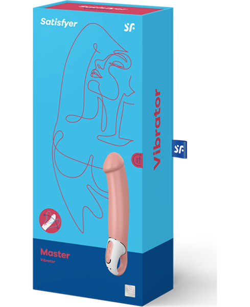 Δονητής Satisfyer Master από σιλικόνη, μπροστινή όψη