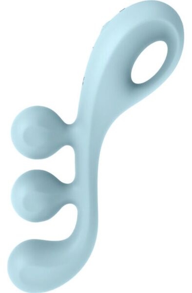 Δονητής Satisfyer Tri Ball 2 σε μπλε χρώμα, με τις τρεις μπάλες και το δαχτυλίδι για το κράτημα