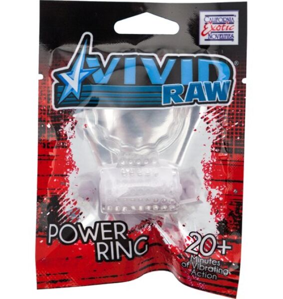 Δονούμενο δαχτυλίδι Calexotics Vivid Foil Pack, διάφανο, από σιλικόνη