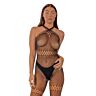 Bodystocking Lace Crossover Neck Χωρίς Καβάλο