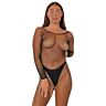 Bodystocking Lace by LJ με σχέδιο crotchless
